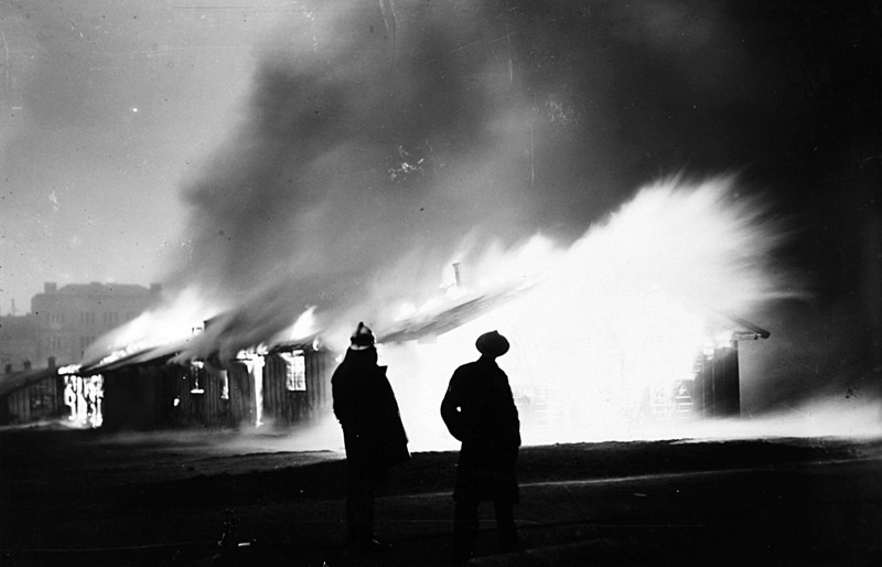 11. ZAGREB, KLAICEVA 01, ciglana - spaljivanje baraka; snimio Vladimir Horvat, 1931.; inv. br. 224, br. neg. V-224.JPG